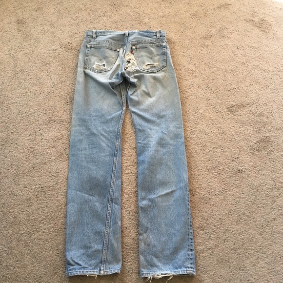 LEVI’S Vintage 501 Button Down Blue Jeans Size 32 x 40 tag - Picture 3 of 10